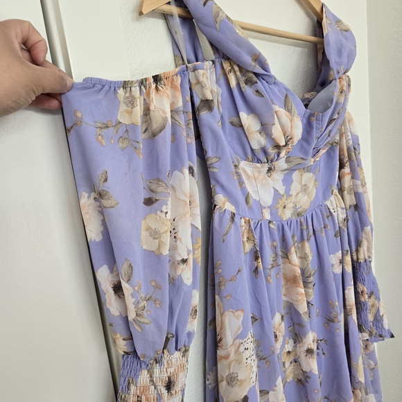 Privy Lavender and Cream Mini  Dress Size M NWT - Picture 6 of 16